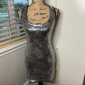 NWT Toi et Moi Sequins Tie Back Dress